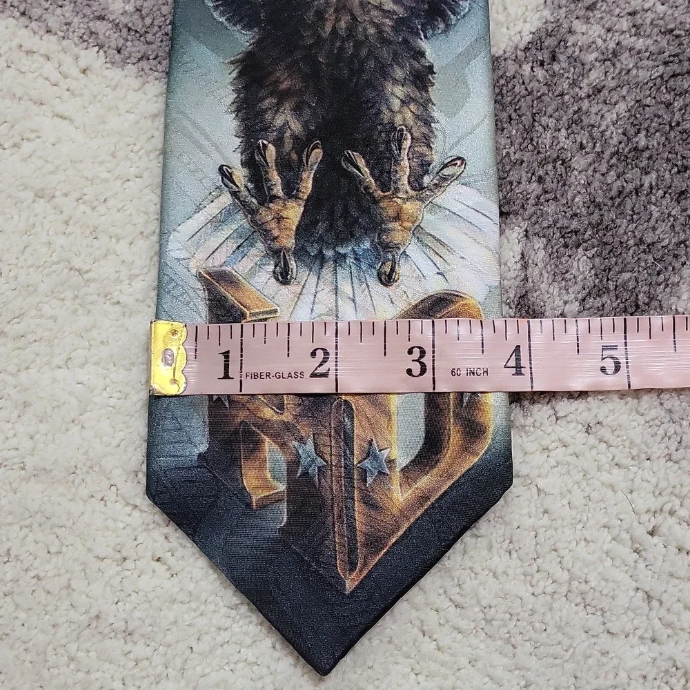 Vintage Harley Davidson Ralph Marlin Touchdown Eagle Neck Tie